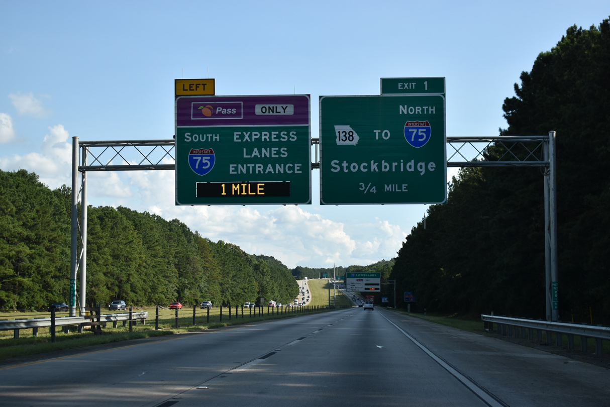 Interstate 675 roads Georgia