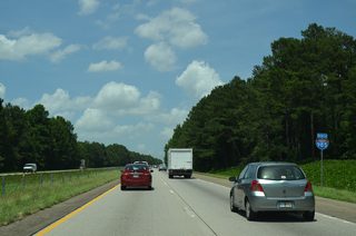 I-985 / U.S. 23 continue four miles northeast to the city of Oakwood and 11 miles to Gainesville. This shield assembly was gone by the end of 2014 and never replaced.