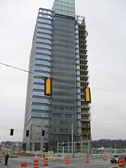 Atlantic Station was still being built to the west of the 17th Street Bridge.