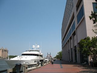 Rousakis Plaza by the Hyatt Regency and River Street.