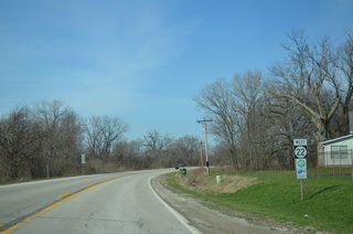 West from CR Y26 (Vail Avenue), Iowa 22 heads to Fairport Recreation Area.