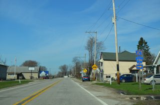 County Road Y36 (Zachary Avenue) takes a winding course northward to link Iowa 22 (2nd Street) and Montpelier with U.S. 61 outside Blue Grass.