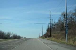 Iowa 22 remains a four lane, divided highway 2.1 miles southwest from Interstate 280 to the Buffalo city line.