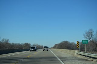 The Cedar River flows 338 miles southward from Dodge County in southern Minnesota to the Iowa River at Columbus Junction. The river was the source of massive flooding in Cedar Rapids during the spring of 2008.