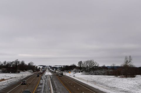 Westward view from Ireland Ave at Interstate 80 in Tiffin, Iowa