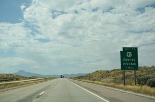 U.S. 91 parts ways with Interstate 15 south at Exit 36 and the unincorporated community of Virginia.