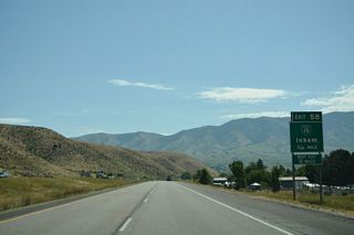 Business Loop I-15 to the city of Inkom is a 0.99 mile long route following Old U.S. 30/91 between a half diamond interchange at Exit 58 and the wye interchange at Exit 57.