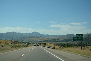 Interstate 15 south in Pocatello, Idaho