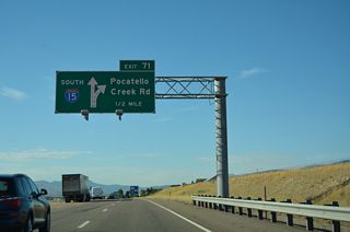 Business Loop I-15 combines with U.S. 91 along Yellowstone Avenue south to a couplet with U.S. 30 on 4th/5th Avenues through Downtown Pocatello.