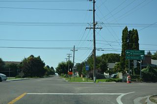 U.S. 20 east to Riverside Drive south leads to Downtown Idaho Falls. U.S. 20 travels to West Yellowstone, Montana ahead of Yellowstone National Park.