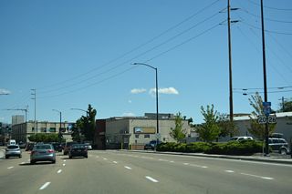 U.S. 20/26 reassurance markers posted east between 11th and 9th Streets.
