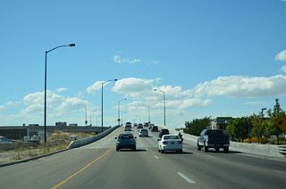 Front Street separates from U.S. 20/26 and parallels the Boise Connector viaduct to Fairview Avenue at 23rd Street.
