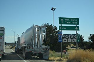 U.S. 20 west combines with I-84/U.S. 26-30 west from Mountain Home to Broadway Avenue in Boise.