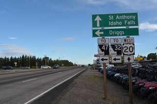 U.S. 20 east at Mountain Home, Idaho