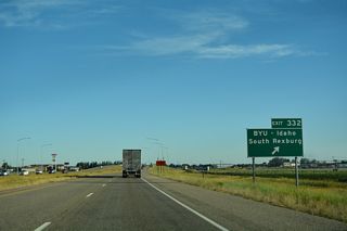 Construction in 2024 converted the diamond interchange (Exit 332) with University Boulevard into a DDI.