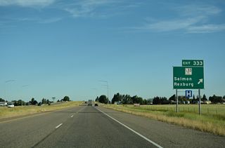 ID 33 Spur follows Main Street east from Exit 333 to Downtown Rexburg. The 4.35 mile long route extends north along N 2nd E and Yellowstone Highway to Teton Island Canal and the Sugar City limits.