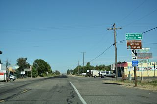 Idaho State Highway 78 east at Spangler Road and the community of Hammett