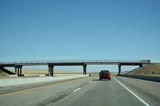 Ditto Creek Road spans Interstate 84 on an overpass built in 1959.