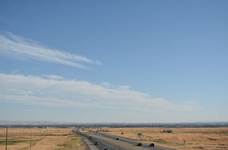 Looking south at U.S. 93 toward the city of Twin Falls.