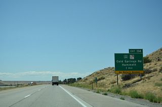 Business Loop I-84 west into the unincorporated community of Hammett was decommissioned. The eastern leg along Old U.S. 30 was turned over to local maintenance while the northern section became part of an extended Idaho Highway 78.