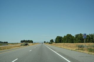 Interstate 84 west at Wendell, Idaho