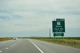 Intersecting Yale Road a third of a mile west of Exit 228, ID 81 runs along the west side of I-84 by the Cotterel Rest Area.