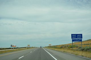 Horse Butte rises along the east side of Interstate 84 at the Cotterel Rest Area.