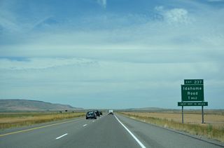 Idahome Road (800 S) travels 4.1 miles west from I-84 at Exit 237 to ID 81 at the unincorporated community of Idahome.