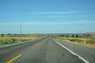 Business Loop I-84/U.S. 30 proceed southeast to a grade separation with the Union Pacific Railroad.