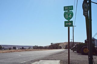 Business Loop I-84 east at Kansas Avenue in Glenns Ferry, Idaho