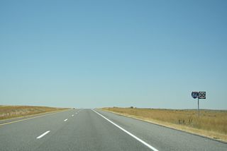 The last reassurance shield assembly for Interstate 86 west.