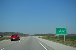 Located north of the New Columbia Bluffs, the unincorporated community of New Columbia lies 1.92 miles northwest of Interstate 24 along Massac County Route 1.