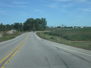 A view of SR 9 north & U.S. 6 east of the junction with SR 9 south/Baseline Road.