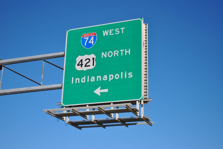 Mohrwood Rd north at I-74/US 421