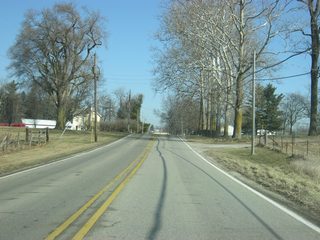 SR 101 north of Whitewater Memorial State Park as it nears the town of Liberty.