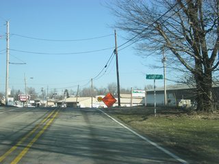 SR 101 enters the Union County seat of Liberty (population 2,061). In Liberty, SR 101 follows Main Street to its northern terminus at SR 44.