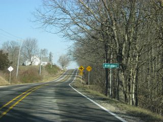SR 101 enters the town of Roseburg. In Roseburg, highway meets up with Dunlapsville Road, which leads to the town of Dunlapsville along with the Dunlapsville Ramp to Brookville Lake, the Quakertown State Recreational Area and Pioneer Village.