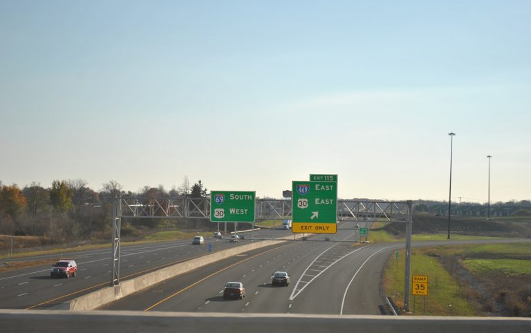I-69 at I-469 in north Fort Wayne, Indiana