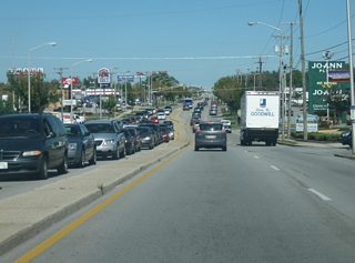 North of SR 930 (Coliseum Boulevard), Coldwater Road becomes a busy four lane arterial connecting SR 930 (Coliseum Boulevard) with Interstate 69. Shopping centers primarily line the road as it provides the main connector between the interstate and Downtown Fort Wayne via Clinton Street.