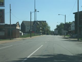 Maumee Avenue continues to the east across Fort Wayne's east side as it passes by the campus of Indiana Tech in the first picture, the intersection with Anthony Boulevard in the second picture and Dubois Street in the third picture. Anthony Boulevard carried the route of SR 37 from the northeast where it would follow Washington Boulevard to the west across Downtown Fort Wayne and Jefferson Boulevard/Maumee Avenue to the east.