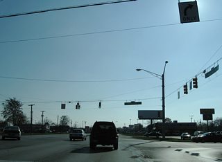 Cunningham Road stems south from a busy retail area of Crawfordsville Road to 16th Street in Speedway.