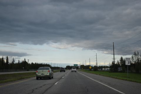 SR 2 (Richardson Highway) south at Lakeview Drive in Fairbanks, Alaska