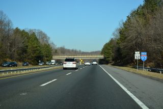 Interstate 97 north at Farm Road in Crownsville, MD.