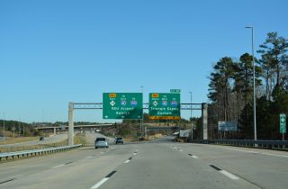 NC 540 north at NC 885 in Morrisville.