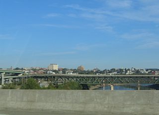 The Central Avenue Bridge is a two-level deck truss bridge spanning the Kansas River from West Bottoms in Kansas City, Missouri to Riverview in Kansas City, Kansas. The span was built in 1918.2