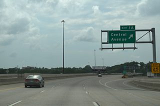 West from I-70/U.S. 24-40-169, Central Avenue continues through Riverview to Kensington in Kansas City, Kansas. Central Avenue west to Park Drive was formerly a part of K-32.
