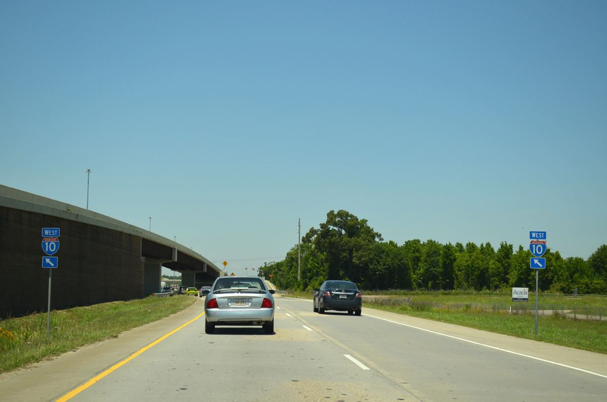 I-10 Louisiana Map