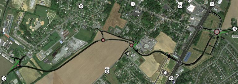 Camden, Delaware Bypass Map