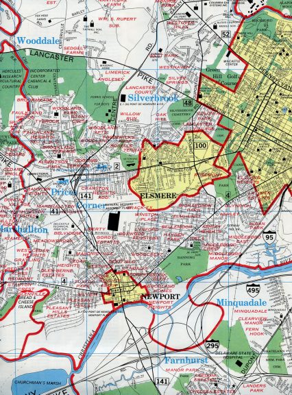 1972 New Castle County map