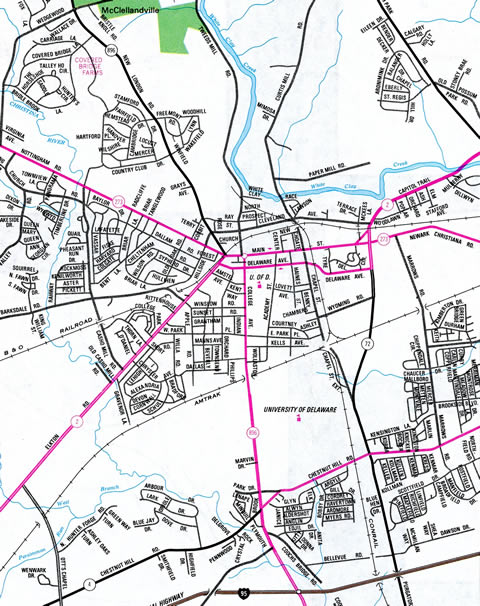 Newark - 1981 Official Delaware Highway Map